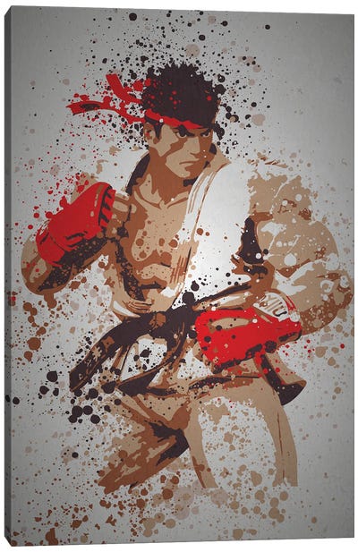 Hadouken Canvas Art Print - Street Fighter