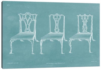 Design For A Chair IV Canvas Art Print