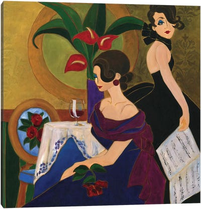A Diva Affair Canvas Art Print - Malenda Trick