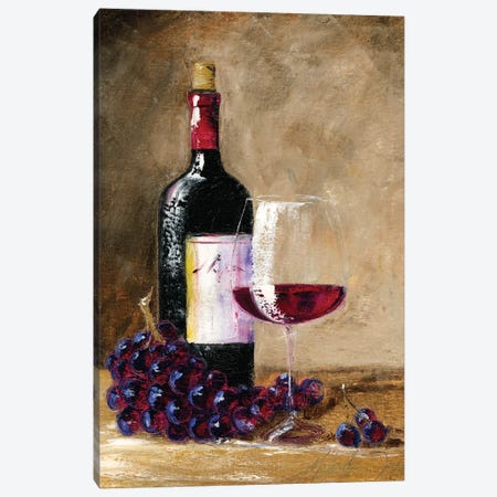 Afternoon Wine Canvas Print #TCK15} by Malenda Trick Canvas Art