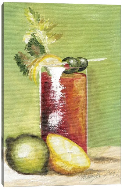 Bloody Mary Canvas Art Print - Celery