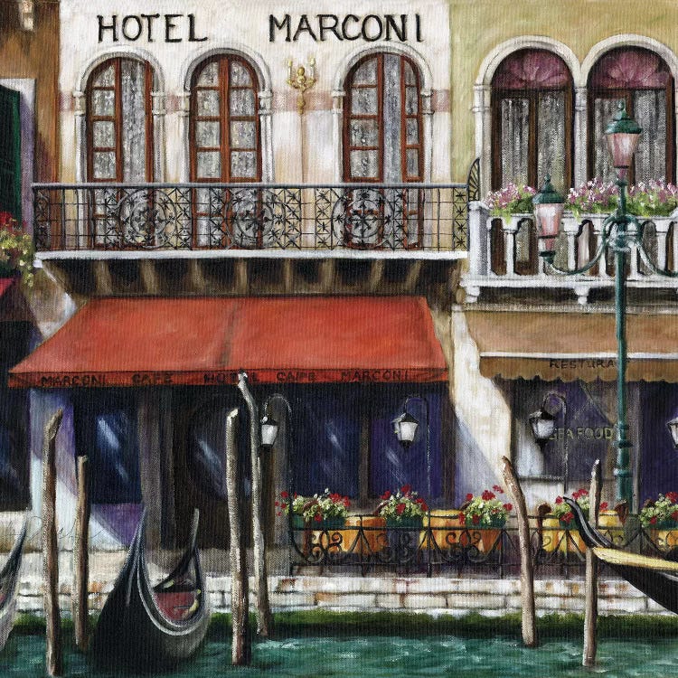 Cafe III by Malenda Trick wall art