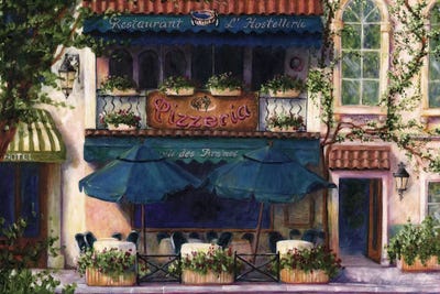 Cafe V by Malenda Trick art print