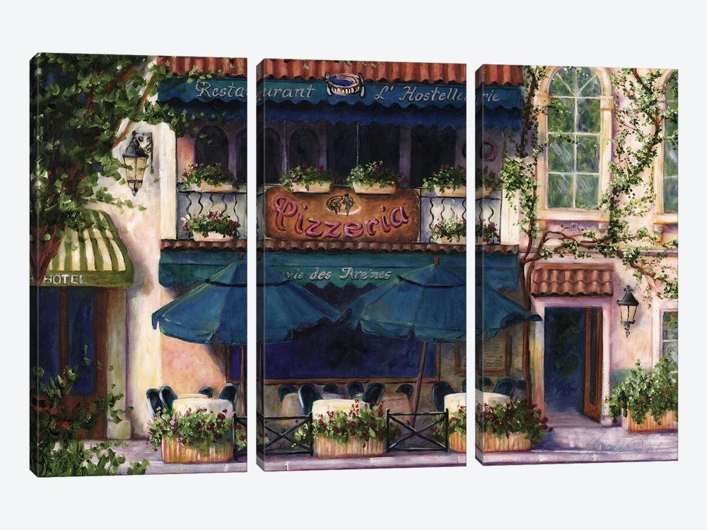 Cafe V by Malenda Trick 3-piece Canvas Print