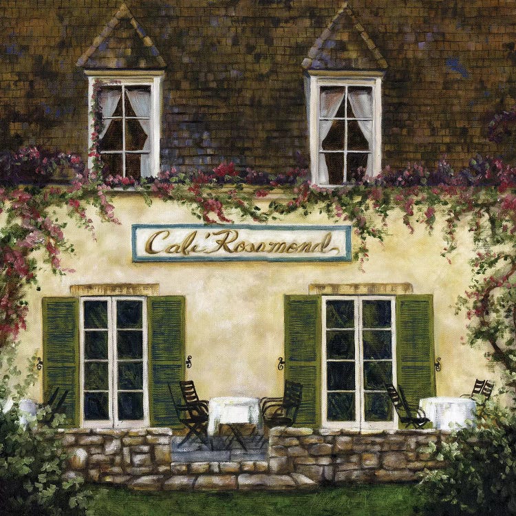 Cafe XII by Malenda Trick canvas print