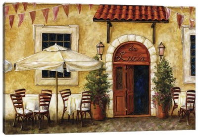 Cafe XIV Canvas Art Print - Malenda Trick