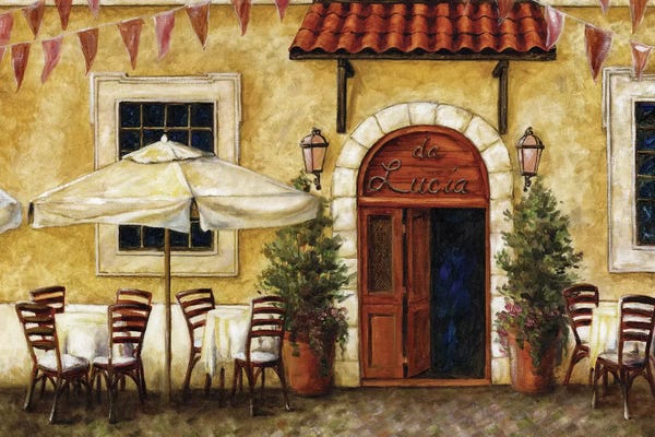 Cafes: Cafe XIV by Malenda Trick