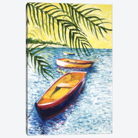 Caribboats II Canvas Print #TCK34} by Malenda Trick Canvas Wall Art