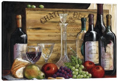 Chateau Magnifique I Canvas Art Print - Food & Drink Still Life