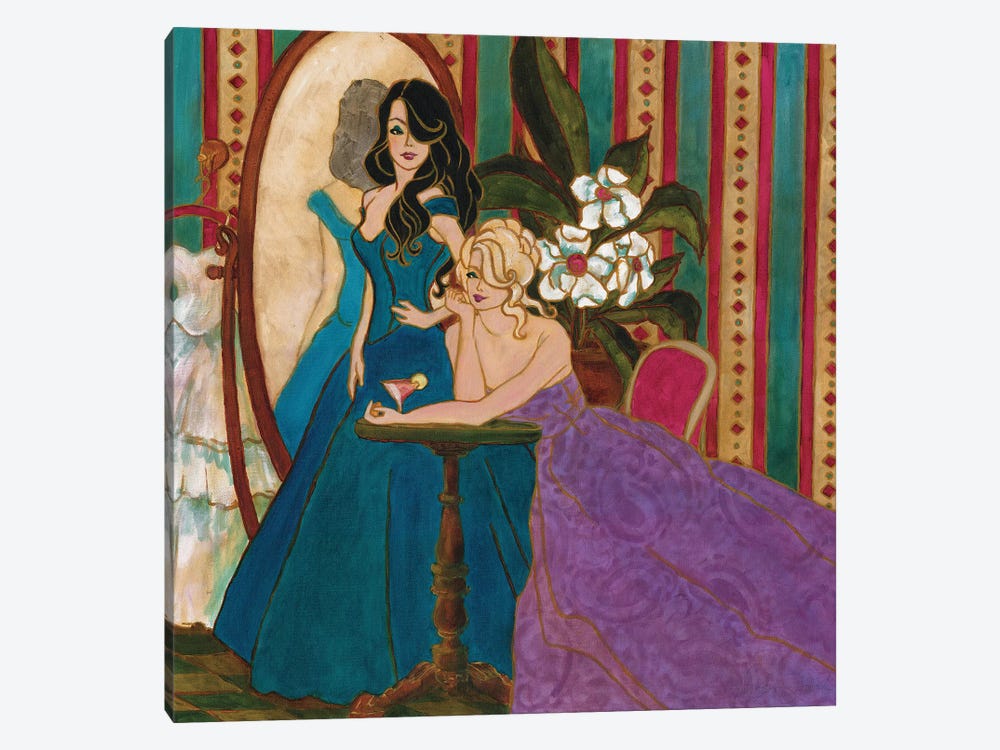 Divas At The Mirror by Malenda Trick 1-piece Canvas Artwork