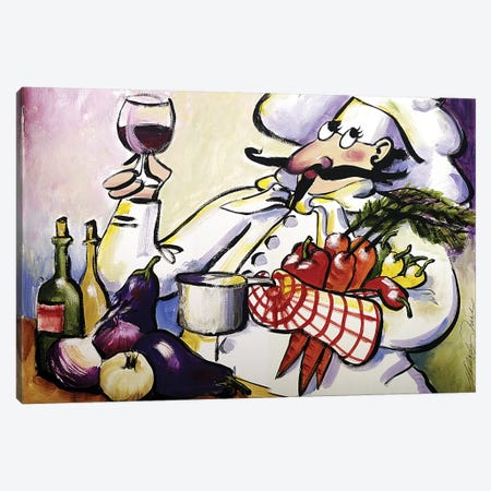 French Chef Canvas Print #TCK54} by Malenda Trick Canvas Wall Art