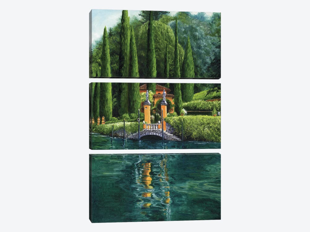 Lake Como  by Malenda Trick 3-piece Art Print