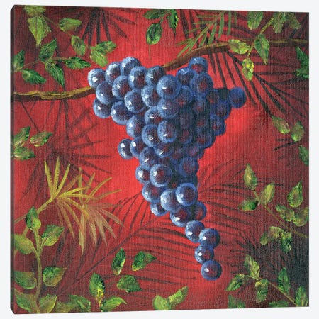Sicillian Grapes II Canvas Print #TCK62} by Malenda Trick Canvas Art