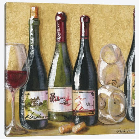 2013 Wine Tray Canvas Print #TCK6} by Malenda Trick Canvas Artwork