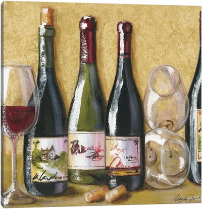 2013 Wine Tray Canvas Art Print - Malenda Trick