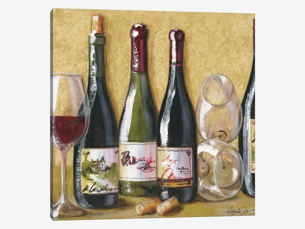 2013 Wine Tray by Malenda Trick 1-piece Canvas Art