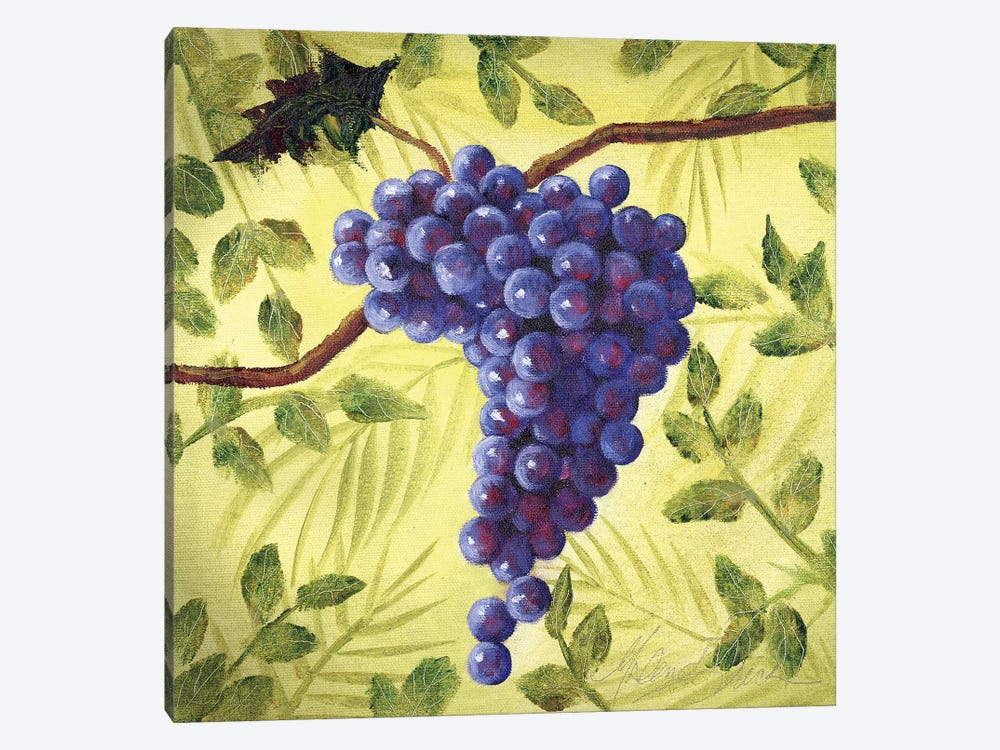 Sunshine Grapes III by Malenda Trick 1-piece Canvas Art