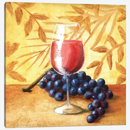Sunshine Grapes VI Canvas Print #TCK73} by Malenda Trick Canvas Art Print