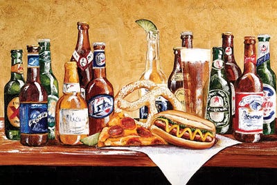 Super Bowl Sunday by Malenda Trick art print