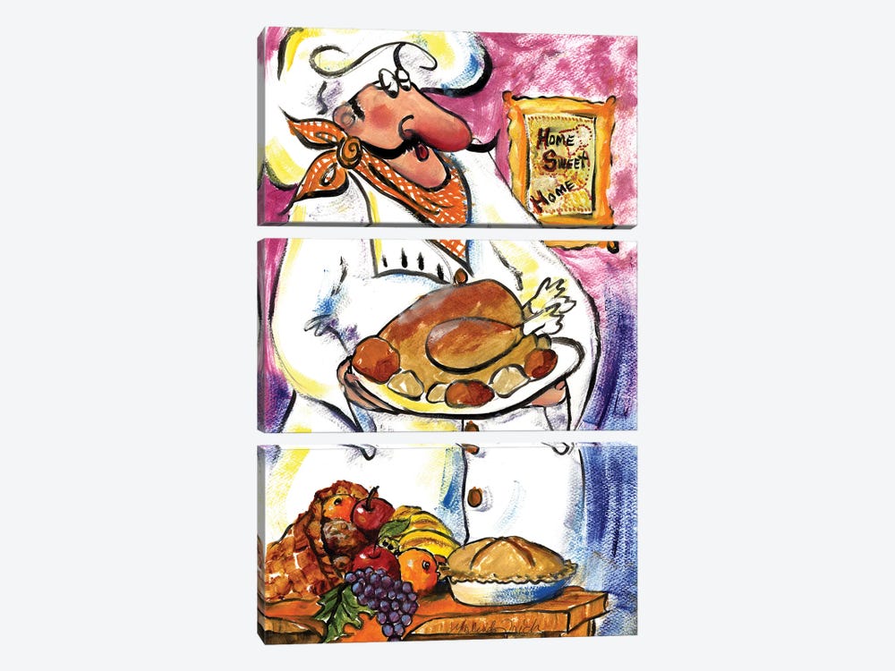 Thanksgiving by Malenda Trick 3-piece Canvas Print