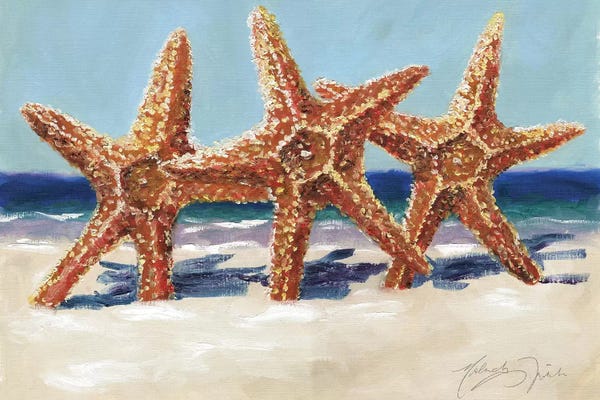 Malenda Trick: Three Starfish by Malenda Trick