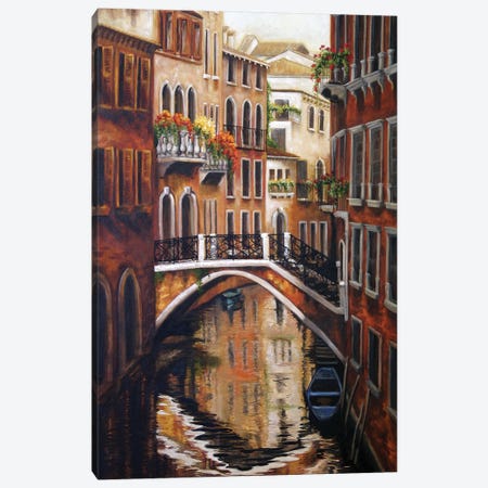 Venice Bridge II Canvas Print #TCK82} by Malenda Trick Canvas Wall Art