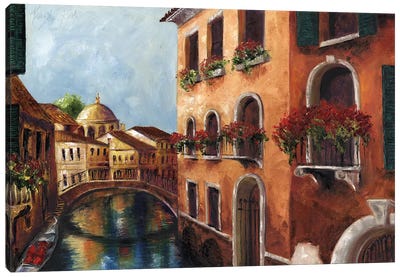 Venice Serenity II Canvas Art Print - Coastal Village & Town Art