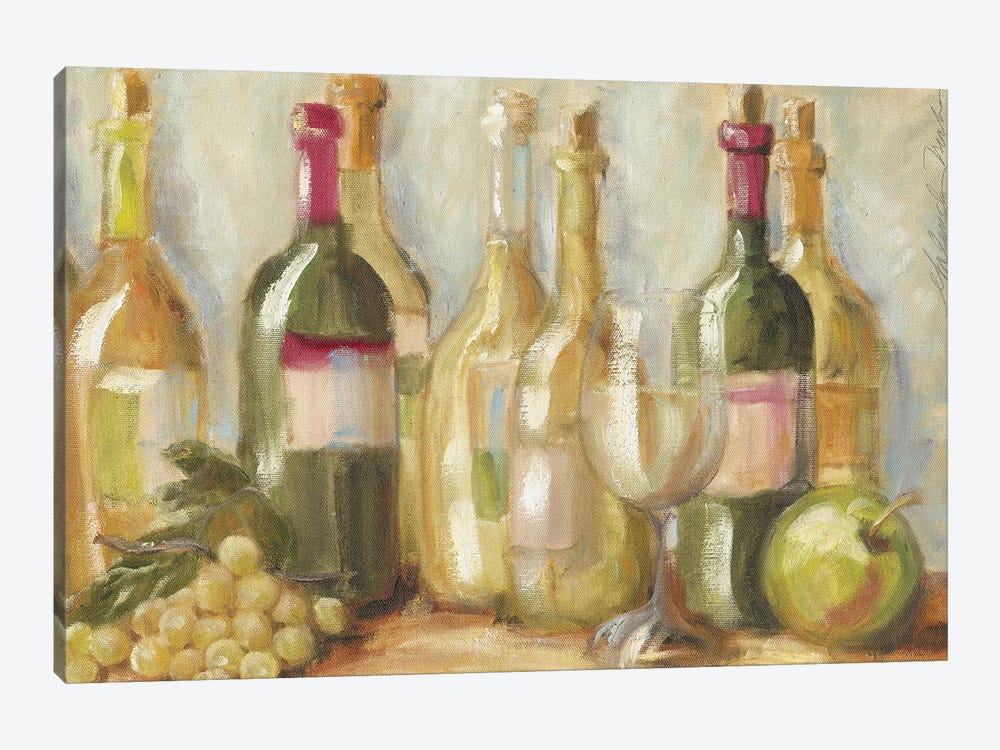 Vino Blanco by Malenda Trick 1-piece Canvas Art