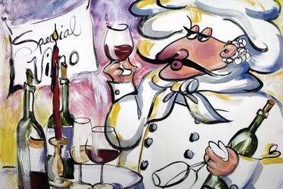 Wine Chef by Malenda Trick acrylic art print
