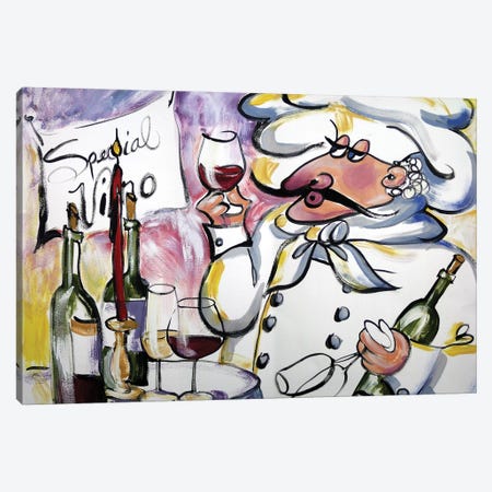 Wine Chef Canvas Print #TCK91} by Malenda Trick Canvas Print