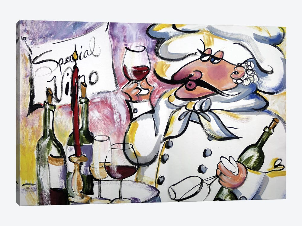 Wine Chef by Malenda Trick 1-piece Art Print