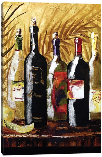 Wine Group III Canvas Art Print - Food & Drink Still Life