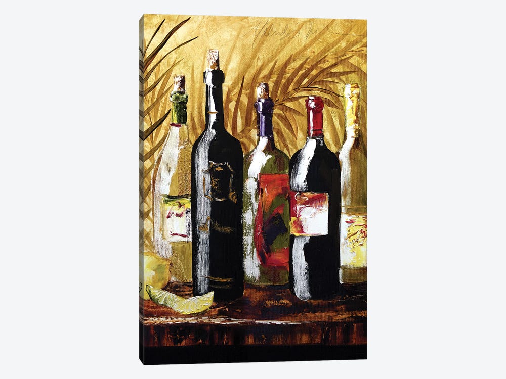 Wine Group III by Malenda Trick 1-piece Canvas Art