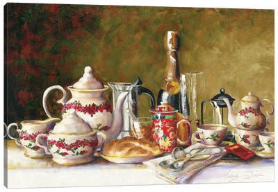Coffee, Tea, And Thee Canvas Art Print - Malenda Trick