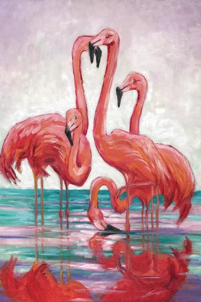 Malenda Trick: Five Flamingos by Malenda Trick
