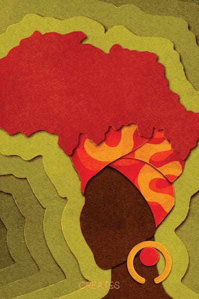 Motherland by Taku Creates framed canvas print