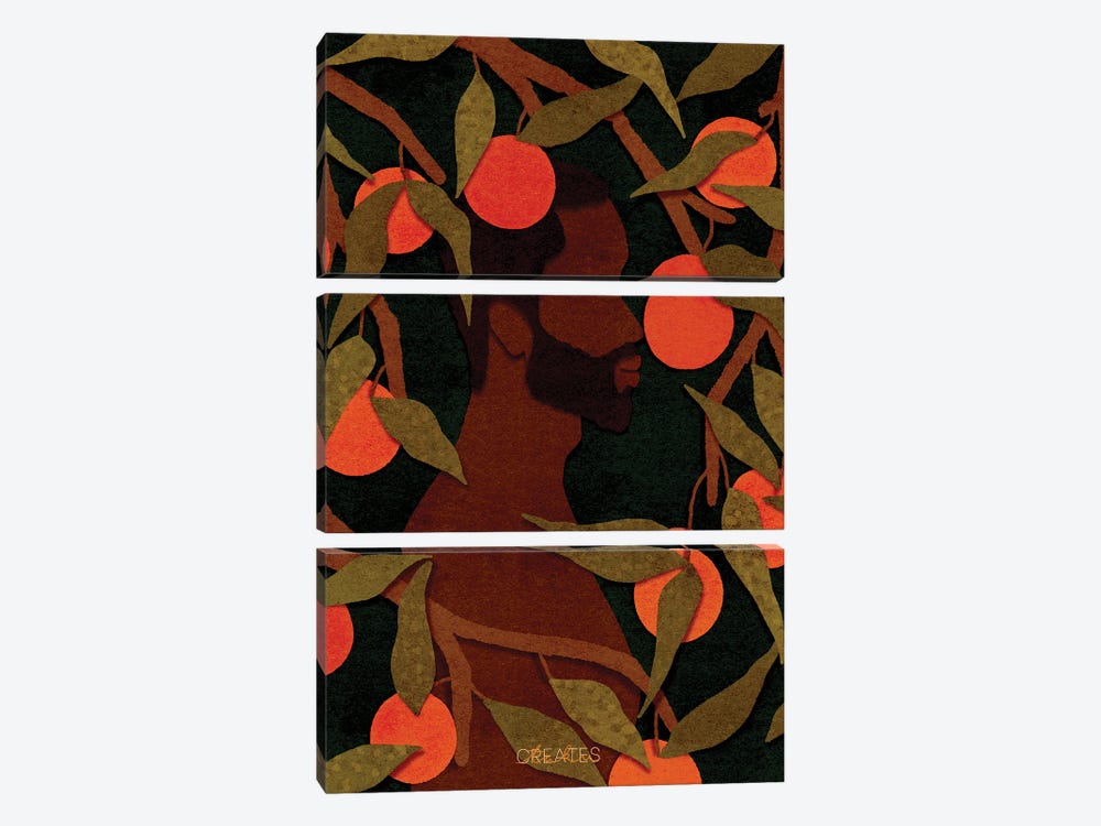Fruitful Man 'Deep' by Taku Creates 3-piece Canvas Art Print
