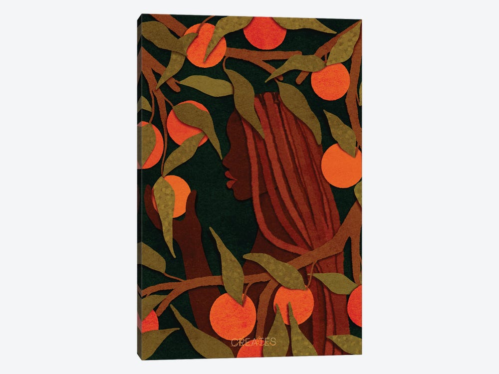 Fruitful Woman 'Deep' by Taku Creates 1-piece Canvas Artwork