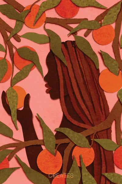 Oranges: Fruitful Woman 'Pink' by Taku Creates