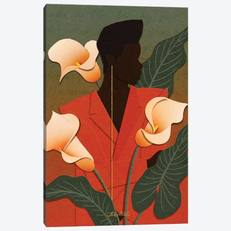 Calla Lilies Canvas Print #TCR40} by Taku Creates Art Print