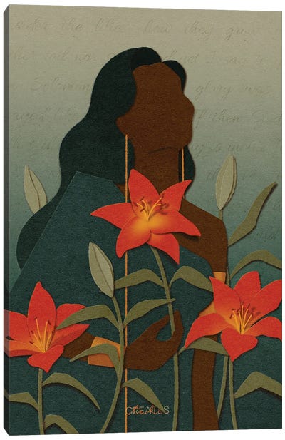 Lilies Canvas Art Print - Taku Creates