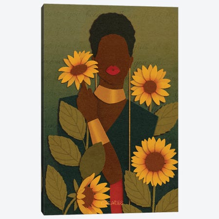 Sunflowers Canvas Print #TCR42} by Taku Creates Canvas Print