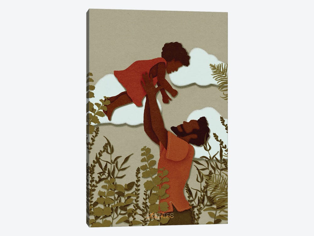 Daddy Daughter by Taku Creates 1-piece Art Print
