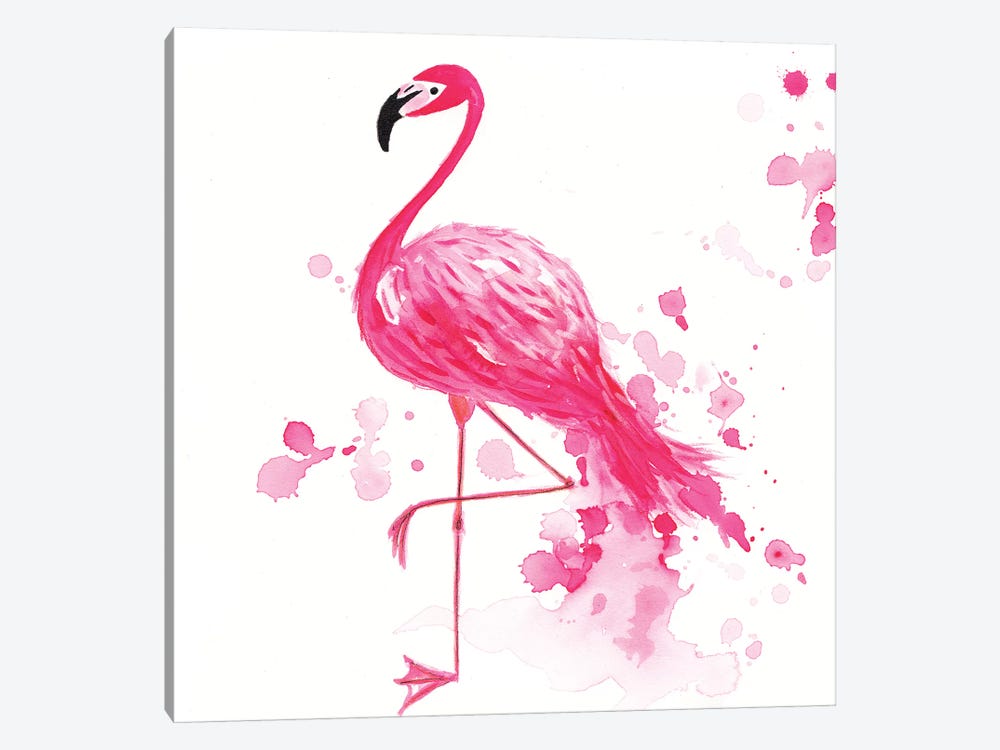 Flamingo I by The Cosmic Whale 1-piece Canvas Art Print