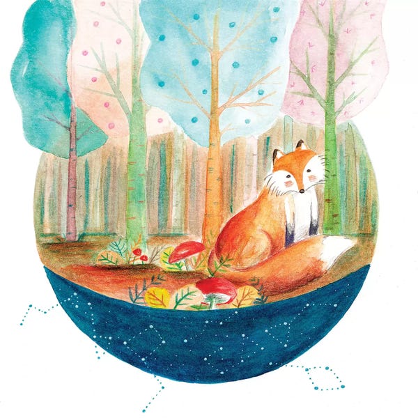 The Cosmic Whale: Fox And Whale I by The Cosmic Whale