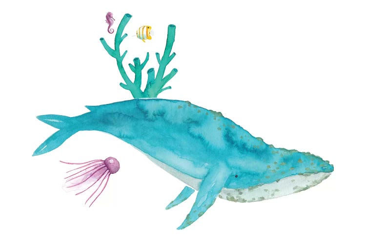 Humpback Whale by The Cosmic Whale wall art