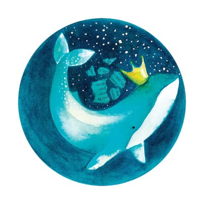 Magic Whale II by The Cosmic Whale canvas print