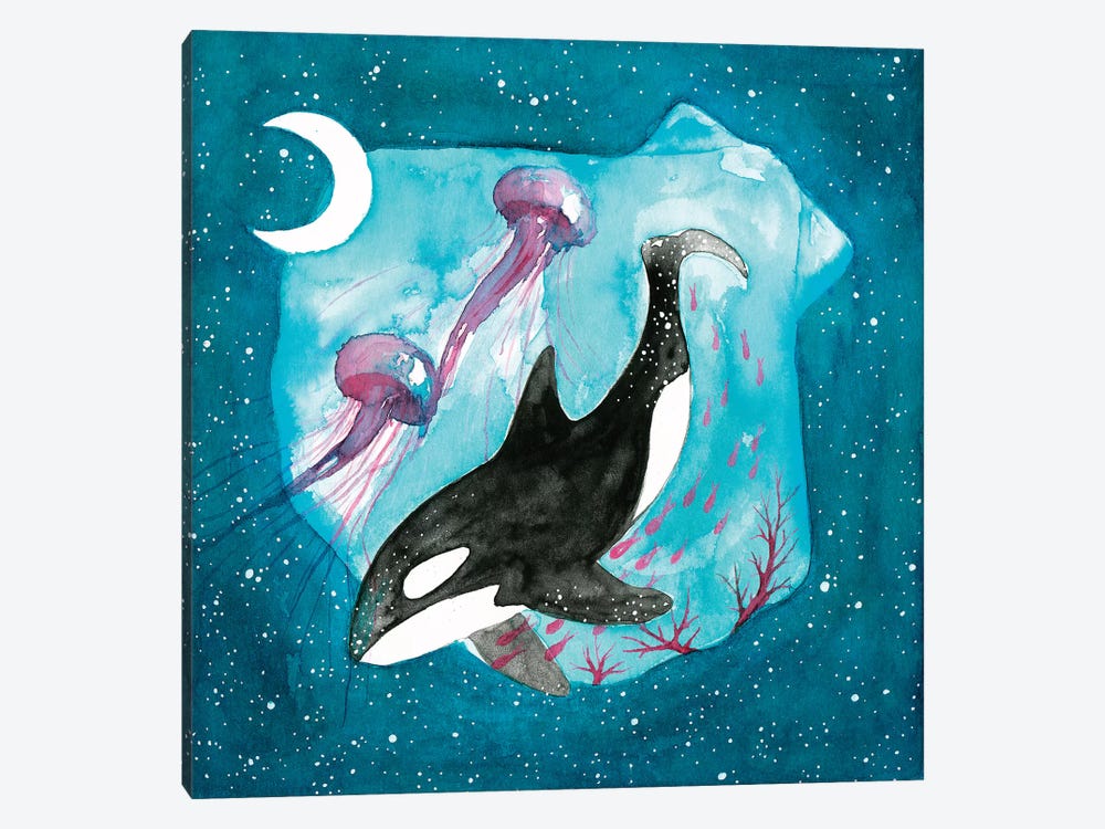 Orca by The Cosmic Whale 1-piece Art Print