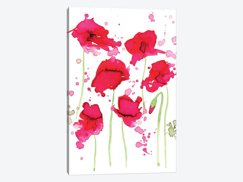 Poppies by The Cosmic Whale 1-piece Canvas Art Print