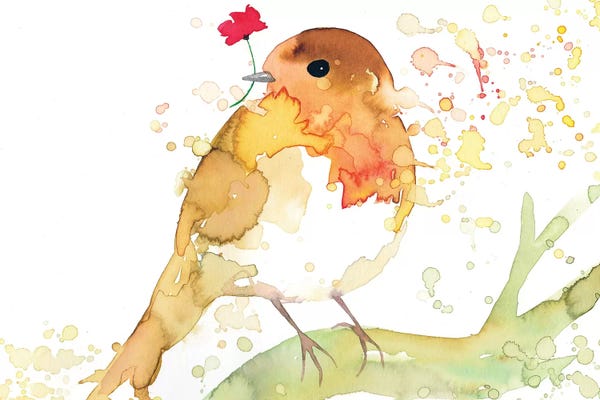 The Cosmic Whale: Robin With Poppy by The Cosmic Whale